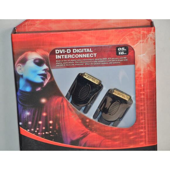 DVI-D Digital Interconnect SonicWave Impact Acoustics Cable 1.6ft, 0.5m. - Picture 2 of 8